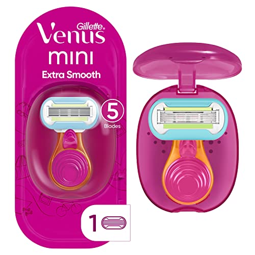 Gillette Venus Extra Smooth On The Go Razor For Women, Handle + 1 Blade Refill + 1 Travel Case, Great Addition To Your Travel Size Toiletries Gillette Venus Extra Smooth On The Go Razor For Women, Handle + 1 Blade Refill + 1 Travel Case, Great Addition To Your Travel Size Toiletries