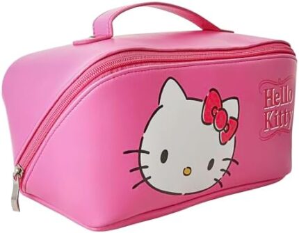 Hello Kitty Travel Makeup Bag Official License, Travel Cosmetic Bag, Sanrio Travel Pink Makeup Bag