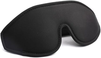 Sleep Mask – Eye Mask with Light Blocking, Comfortable & Adjustable Straps, for Women and Men, Blindfold for Sleep and Travel, Black