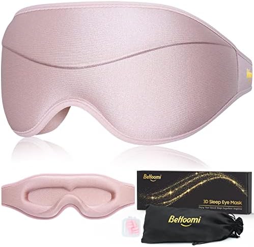 Sleep Mask, Premium Eye Mask for Sleeping, Total Blackout, Super Soft Comfort, Adjustable Fit, Upgraded 3D Ergonomic Designed Sleeping Mask for Home, Office, Travel, Meditation, Yoga, Pink Sleep Mask, Premium Eye Mask for Sleeping, Total Blackout, Super Soft Comfort, Adjustable Fit, Upgraded 3D Ergonomic Designed Sleeping Mask for Home, Office, Travel, Meditation, Yoga, Pink