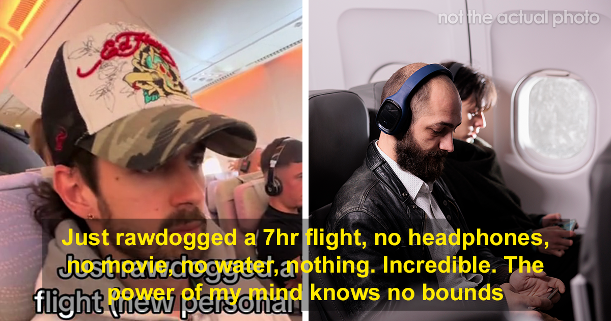 The New Travel Trend Wins The Internet As People Refuse Using Any Amenities During Long Flights