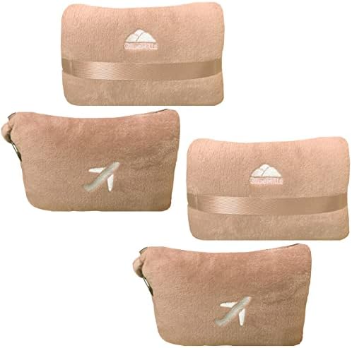 BlueHills 2-Pack Mini Premium Soft Plush Travel Blanket Pillow Airplane Essentials for Two in bag Flight Traveling Warm Portable Plane Blankets Compact Cozy Traveler Backpack Blankets Warm Beige – M26 BlueHills 2-Pack Mini Premium Soft Plush Travel Blanket Pillow Airplane Essentials for Two in bag Flight Traveling Warm Portable Plane Blankets Compact Cozy Traveler Backpack Blankets Warm Beige – M26