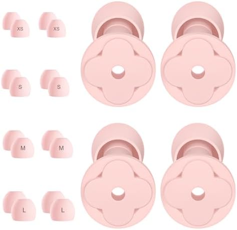 Ear Plugs for Sleeping,Noise Cancelling Silicone Earplugs Resuable Soft 2 Pairs Ear Plugs Noise Reduction 33dB for Block Snoring/Noise Sensitivity/Travel/Work/Focus – 8 Pairs Ear Tips in XS/S/M/L Ear Plugs for Sleeping,Noise Cancelling Silicone Earplugs Resuable Soft 2 Pairs Ear Plugs Noise Reduction 33dB for Block Snoring/Noise Sensitivity/Travel/Work/Focus – 8 Pairs Ear Tips in XS/S/M/L
