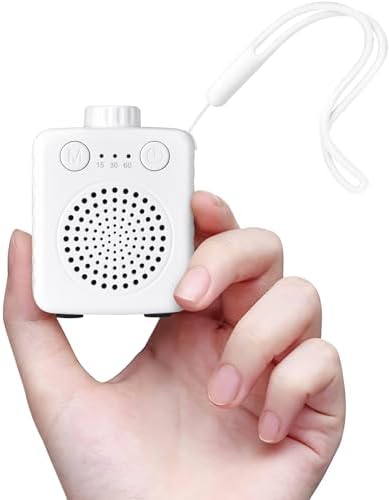 Fansbe sleep sound machine travel size, white noise machine baby portable, small travel sound machine adults Super Mini 20 Soothing Sounds Adjustable Volume for Home Travel and Office (white)