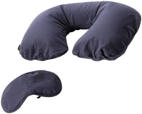 Inflatable Travel Neck Pillow and Eye Mask Sleep Set for Adults and Kids Travel Accessory for Relaxing Comfort Pain Relief for Flights and Car Rides Essential – Blue 223 Inflatable Travel Neck Pillow and Eye Mask Sleep Set for Adults and Kids Travel Accessory for Relaxing Comfort Pain Relief for Flights and Car Rides Essential – Blue 223