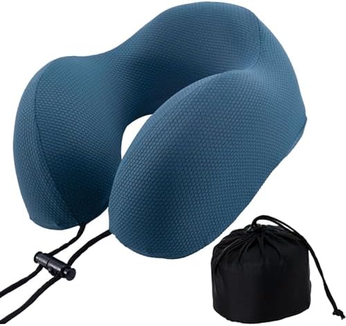 Neck Pillow for Traveling, Neck Pillow for Airplane 100% Pure Memory Foam Travel Pillow for Flight Headrest Sleep, Comfortable &Breathable,Airplane Train Car Use,Portable Travel Accessories Neck Pillow for Traveling, Neck Pillow for Airplane 100% Pure Memory Foam Travel Pillow for Flight Headrest Sleep, Comfortable &Breathable,Airplane Train Car Use,Portable Travel Accessories