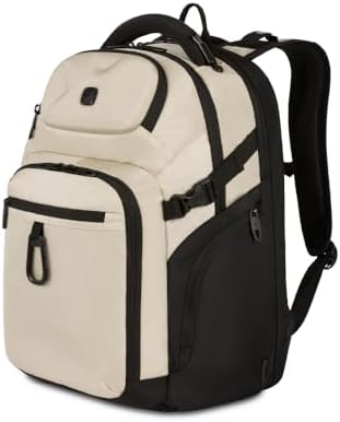 SwissGear Endure Laptop Backpack, Vintage Khaki, 18.5”x12.5”x8.25”