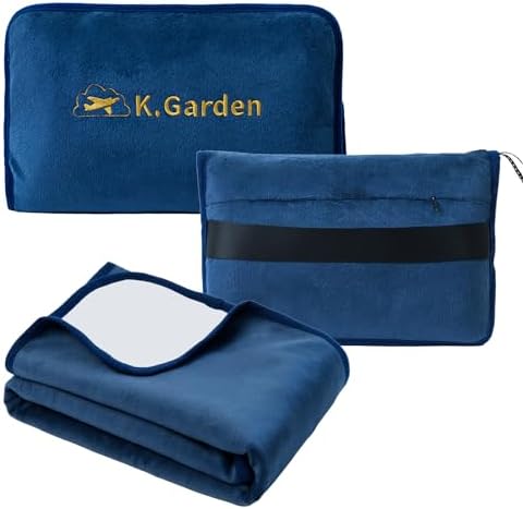 Travel Cooling Blanket and Pillow- Soft 2 in 1 Airplane Compact Flight Essentials Car Pillow Travelers Gifts Accessories Compact Pack Blanket for Any Travel with Luggage Backpack Strap,Blue Travel Cooling Blanket and Pillow- Soft 2 in 1 Airplane Compact Flight Essentials Car Pillow Travelers Gifts Accessories Compact Pack Blanket for Any Travel with Luggage Backpack Strap,Blue