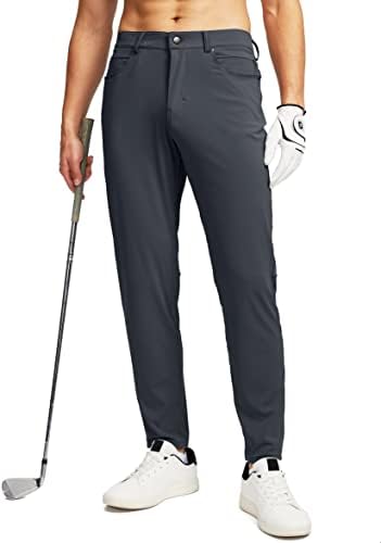 G Gradual Men’s Stretch Golf Pants with 6 Pockets Slim Fit Dress Pants for Men Travel Casual Work