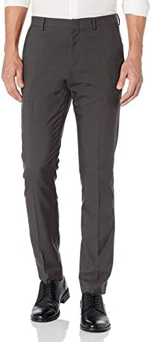Perry Ellis Portfolio Very Slim Men’s Dress Pants, Stretch Non-iron Fabric, Flat Front, Soft and Durable Slacks for Men
