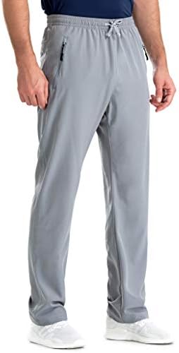 clothin Mens Workout Athletic Pants Elastic-Waist Drawstring Pants for Sport Exercise Travel,Quick-Dry,Stretchy